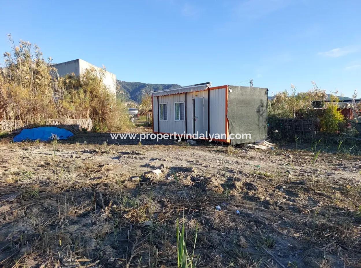 Container With Boat Mooring Place By The Canal In Muğla Ortaca Dalyan – For Sale