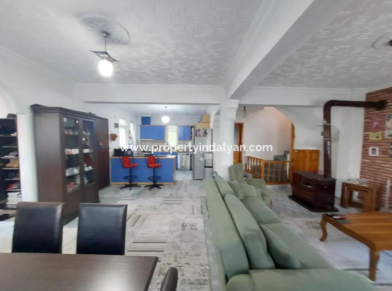 A House With 4 1 And 3 1 Swimming Pools On 645 M2 Land In Ortaca Kemaliye Is For Sale Or Exchange.