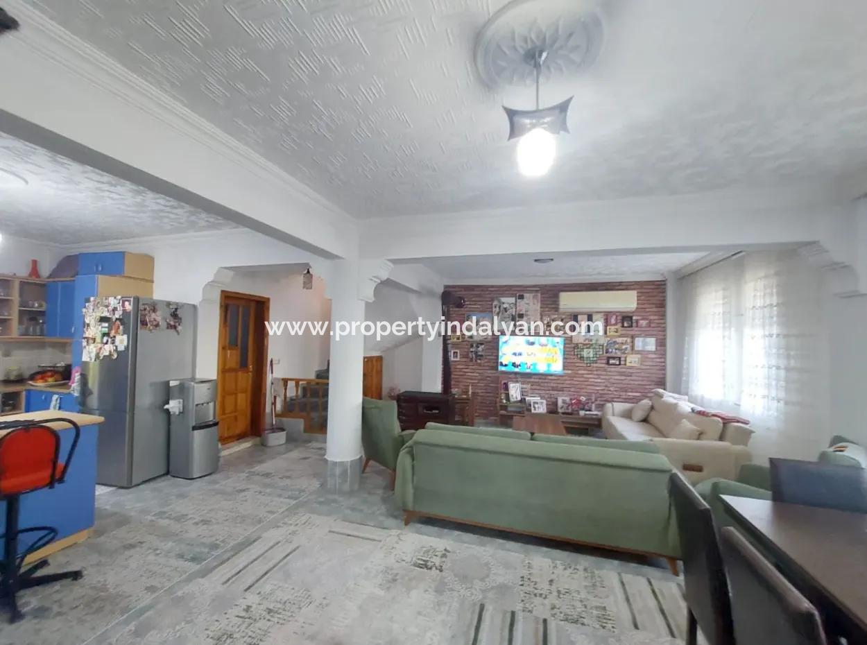 A House With 4 1 And 3 1 Swimming Pools On 645 M2 Land In Ortaca Kemaliye Is For Sale Or Exchange.