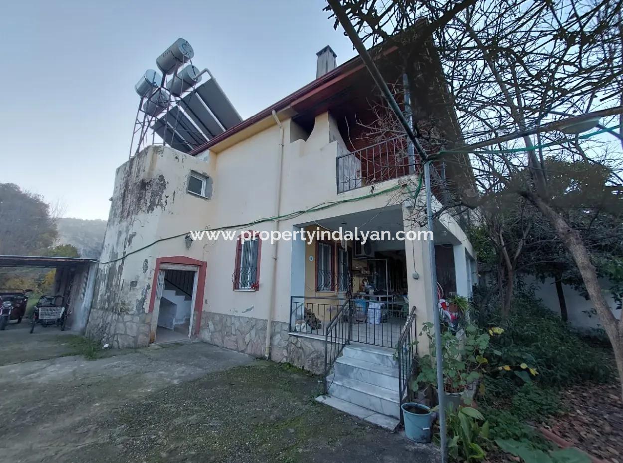 Ortaca Marmarlıda Garden 150 M2, 3 1 Upper Floor Unfurnished Flat For Rent