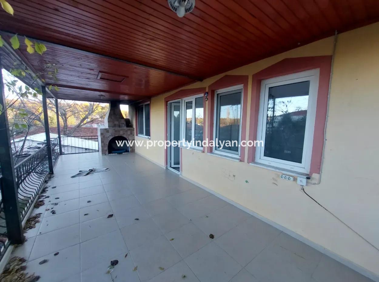 Ortaca Marmarlıda Garden 150 M2, 3 1 Upper Floor Unfurnished Flat For Rent