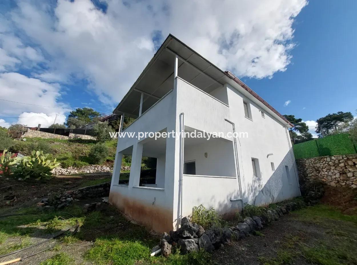 2 Detached Flats With Sea View In Gökbel, Muğla Dalyan For Rent