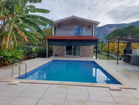 4 In 1 Detached Luxury Villa With Swimming Pool For Rent In Dalyan, Mugla