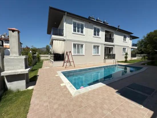 1 1 Apartment With Pool For Sale In Ortaca Cumhuriyet