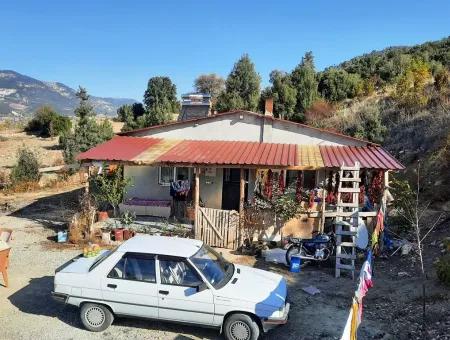 Denizli Çameli Kizilyaka Butterfly Land And Village House With Dog View For Sale