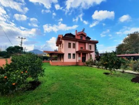 Mugla Ortaca Dalyan 3-Storey Detached House For Sale