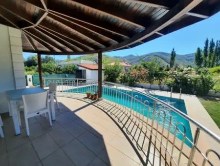 4 +1-Item Detached Villa With Swimming Pool For Sale In Mugla Ortaca Archers