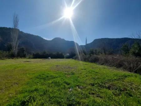 Ortaca Okçular 750 M2 Land With Mountain And Nature View In Marmarlıda For Sale