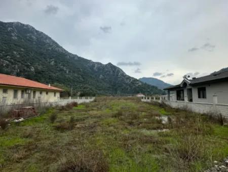 1000 M2 Detached Land With Zoning For Sale In Ortaca Mergenli