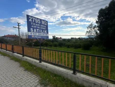 Muğla Köyceğiz Toparlar For Sale On The Main Road 2 800 M2 Commercial Zoned Land