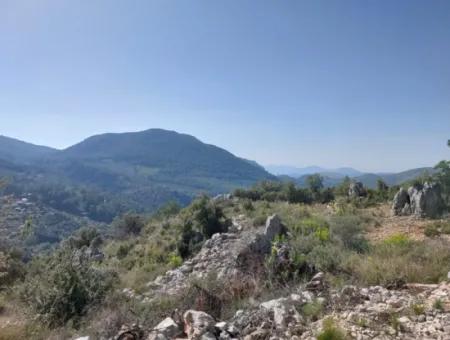 1 300 M2 Nature View Zoned Land For Sale In Gocek Gökçeovacık