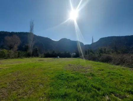 Ortaca Okçular Mountain And Nature View 2.000 M2 Plot, 4 1 200 M2 Detached House For Sale