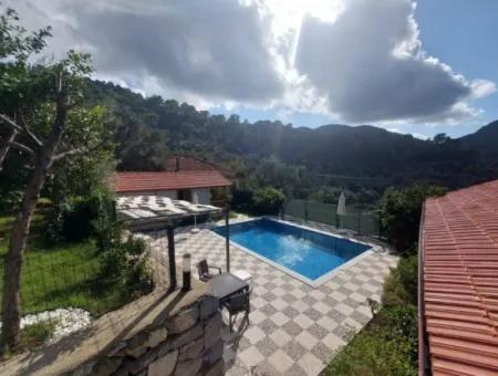 Muğla Ortaca Gökbel Doga With Swimming Pool 1 1 Wooden Furnished Bungalow For Rent