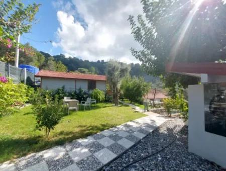 Muğla Ortaca Gökbel Doga With Swimming Pool 1 1 Wooden Furnished Bungalow For Rent