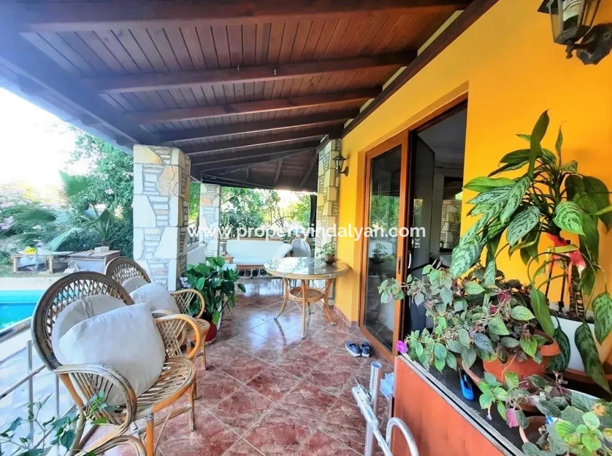 Dalyanda Satılık Yüzme Havuzlu Müstakil Eşyalı Villa