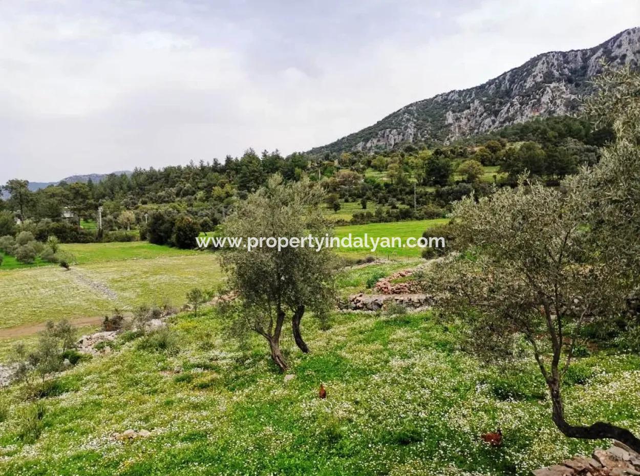 Fethiye Göcek Taşbaşında Satılık Doğa İçinde Müstakil Köy Evi