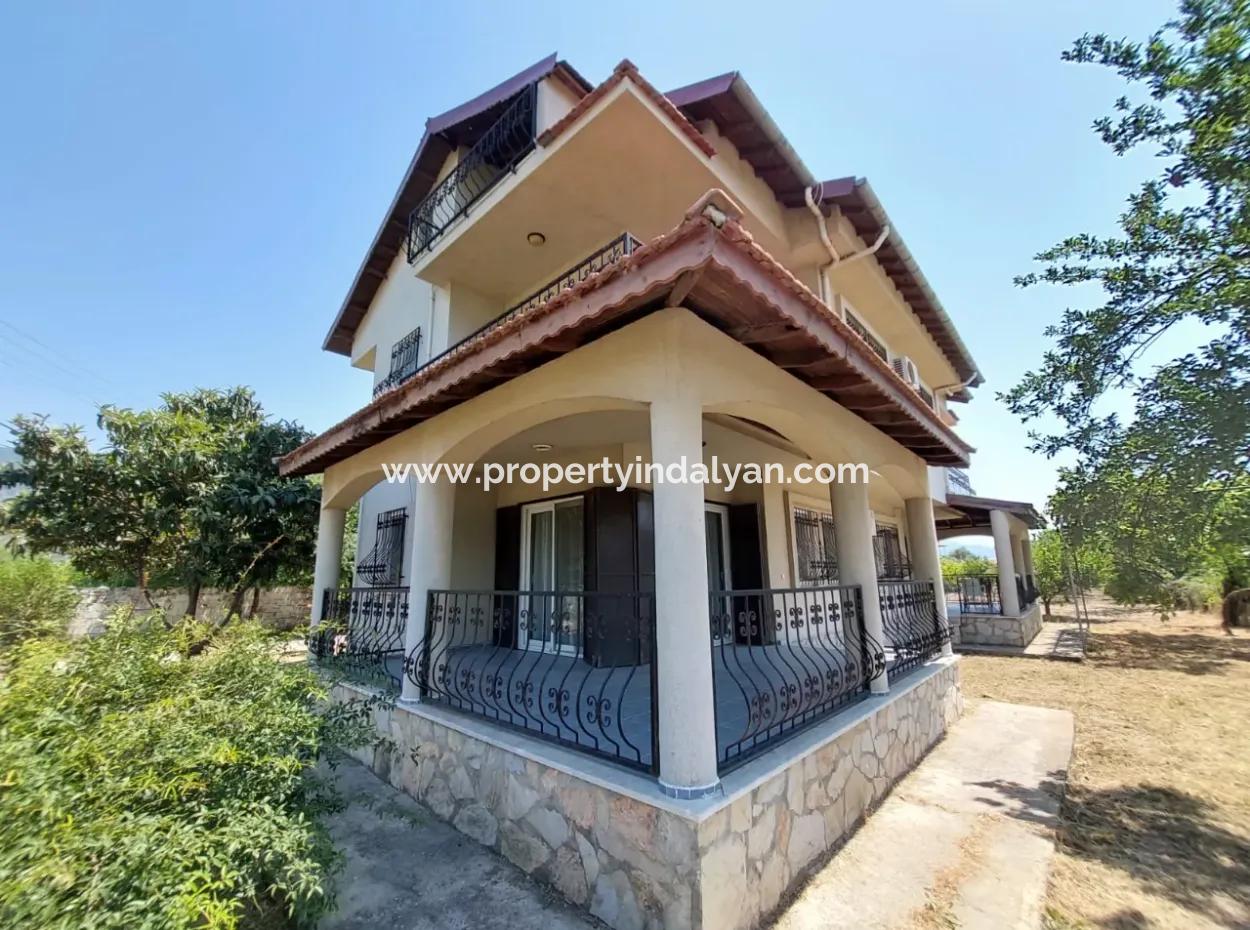 Muğla Ortaca Dalyan’da 3+1 Eşyasız Dubleks Villa Kiralık