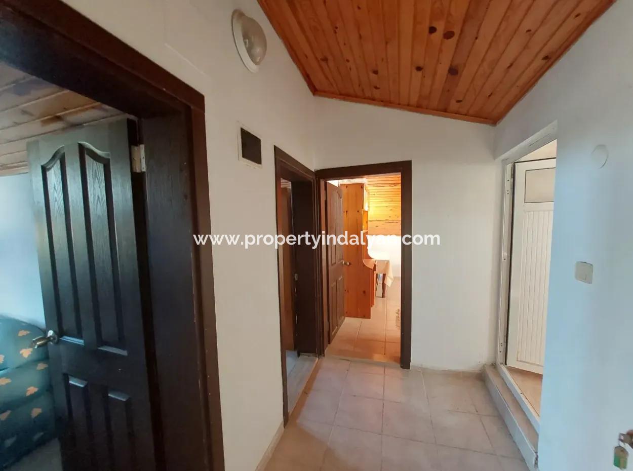 Ortaca Okçular Marmarlıda  1+1 Eşyalı Çatı Katı Daire Kiralık