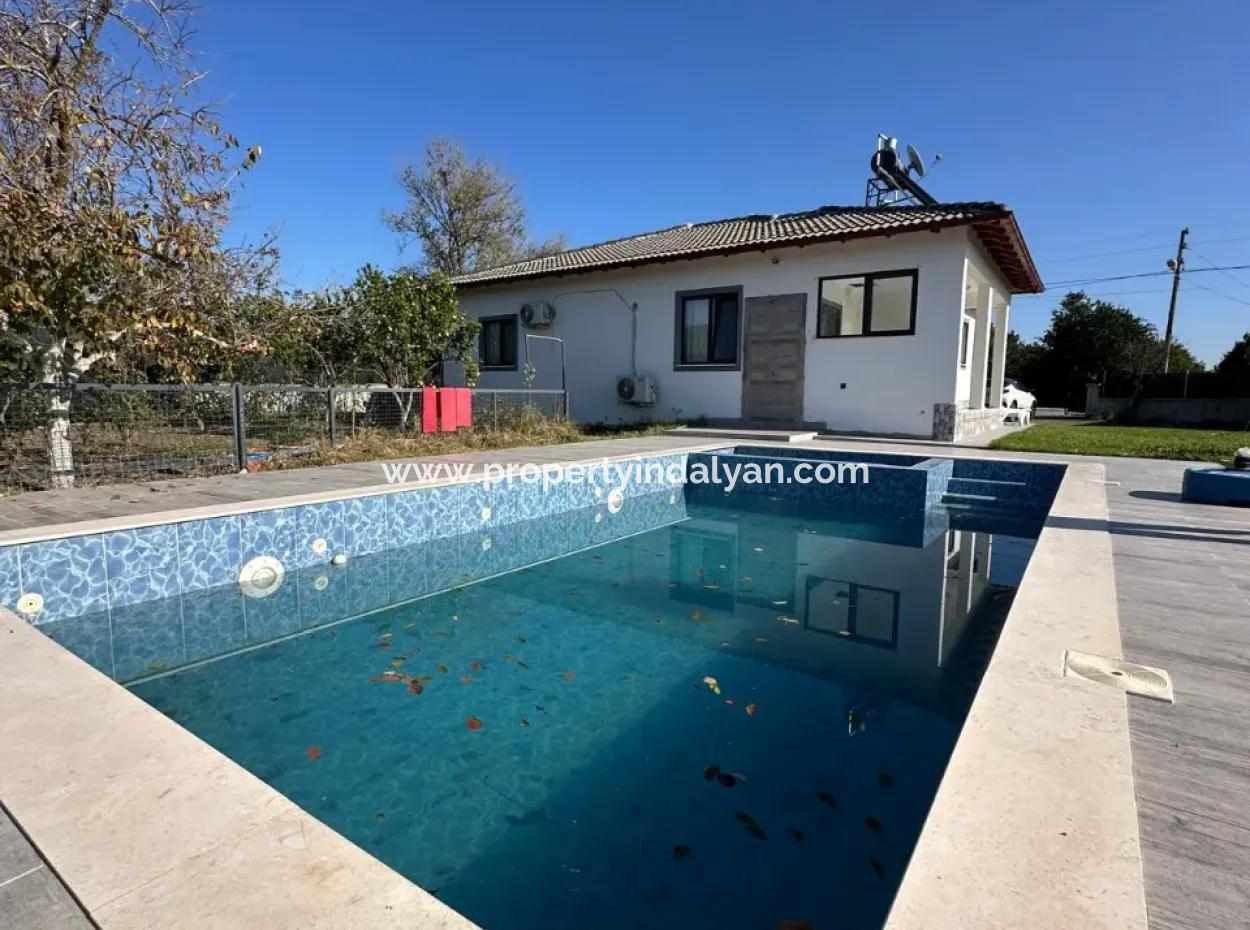 Ortacada Müstakil Havuzlu Tek Katlı Ev Uzun Dönem Kiralık