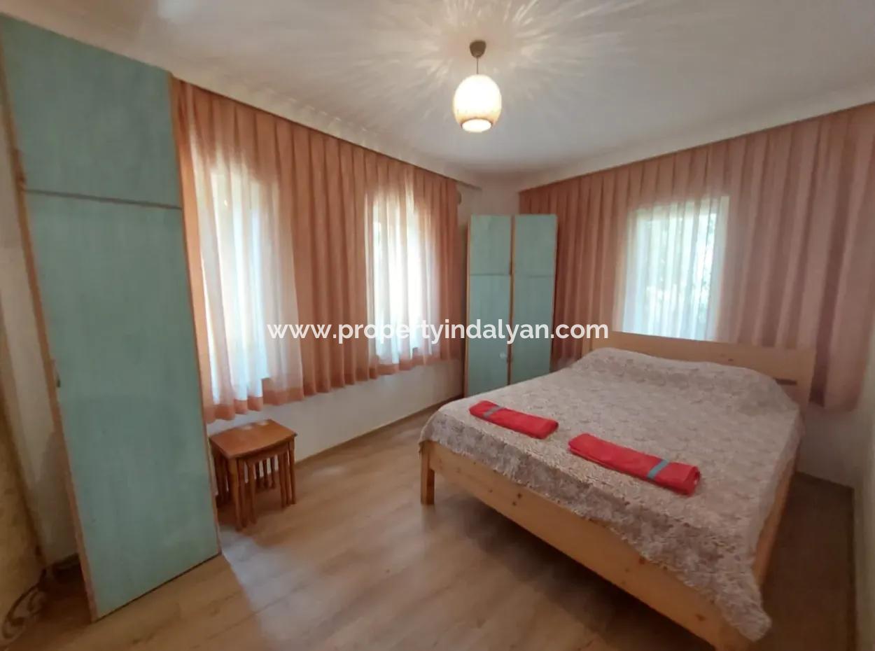 Mugla Dalyanda Yüzme Havuzlu 70M2, 2 + 1, Eşyalı Giriş Kat Daire Satılık
