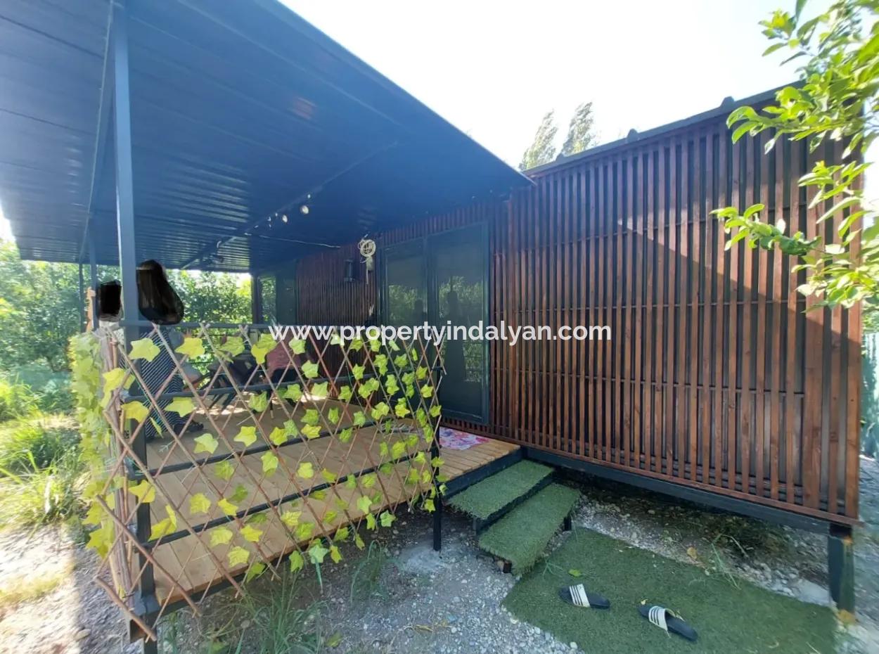 Ortaca Okçular’da 21 M² Eşyalı 1+1 Konteyner Ev – Yıllık Kiralık