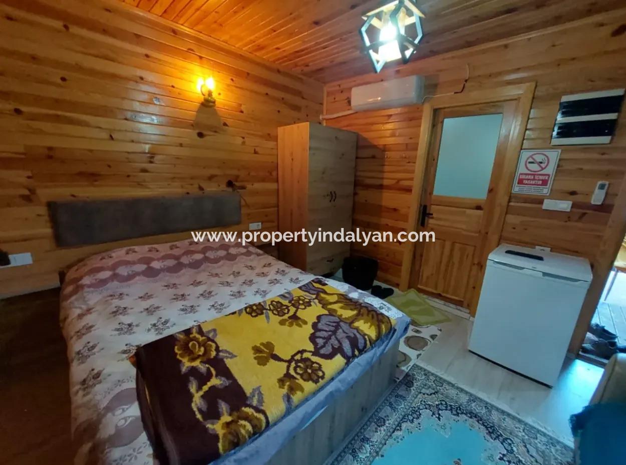 Muğla Ortaca Okçularda 1+1 Ahşap Bungalov Kiralık