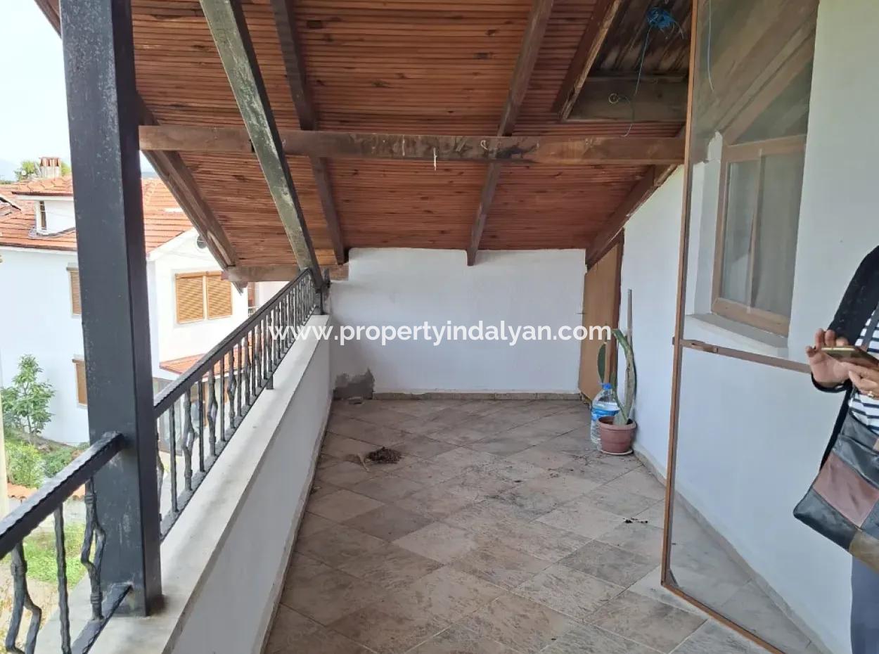 Muğla Ortaca Dalyan 1+1  Eşyasız Yüzme Havuzlu Çatı Katı Daire Yıllık Kiralık