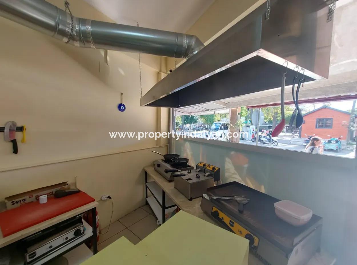 Mugla Dalyan  Merkezde Kapı Müşterisi Hazır Devren Kiralık  Fast Food