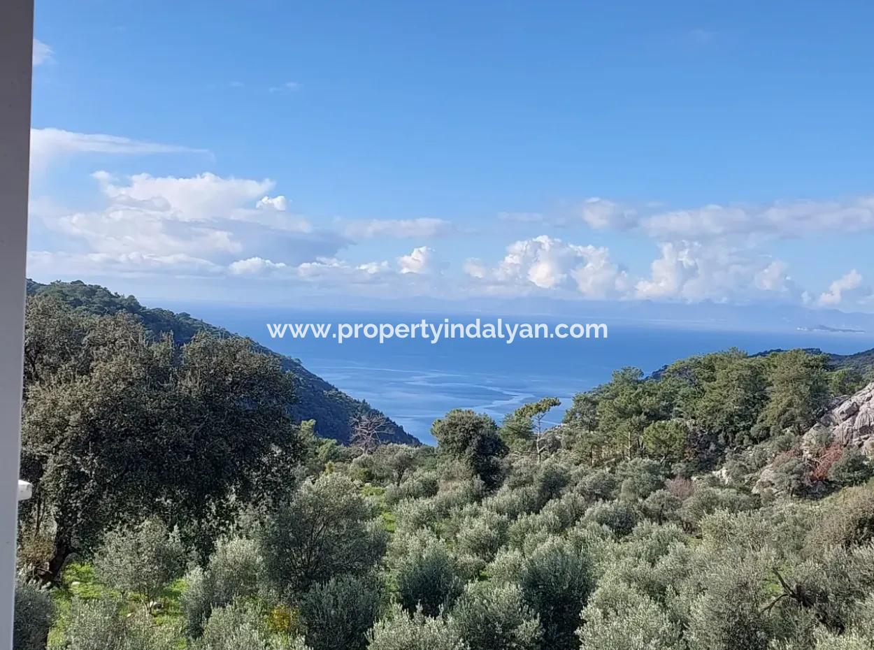Muğla Dalyan Gökbel De Deniz Manzaralı 2 Müstakil Daire Kiralık