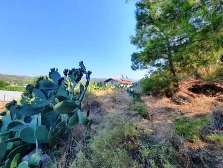 Fethiye Çiftlikköyde Satılık Deniz Manzaralı İmarlı Arsa